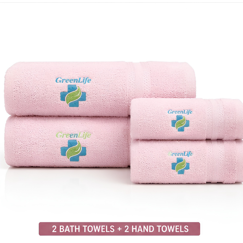 Bamboo Gift Towel Set of 4 | 2 Bath Towels & 2 Hand Towels | Soft & Absorbent Quick Dry Towels for Home, Gym & Daily Use - Image 3