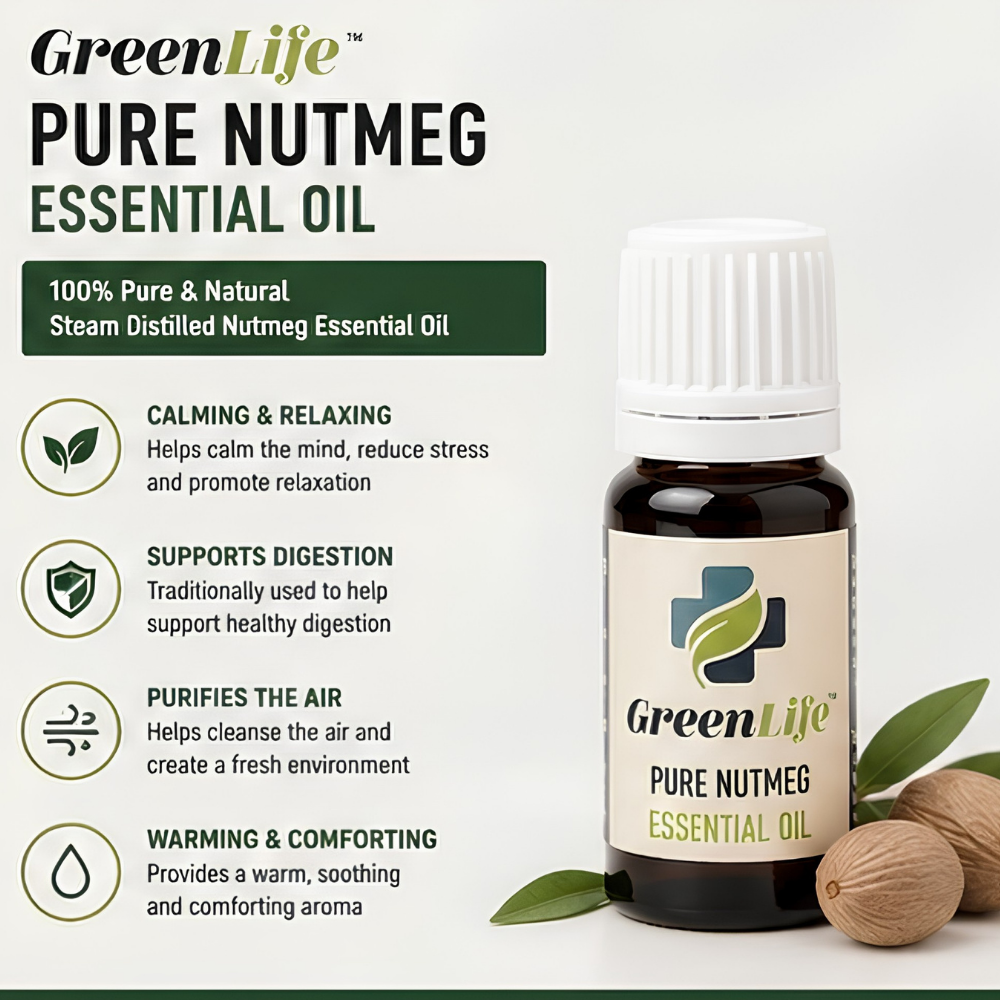 Pure Nutmeg Essential Oil 10ml | 100% Pure & Natural Aromatherapy Oil for Diffuser & Relaxation - Image 6