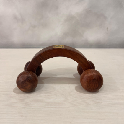 Acupressure Equipment 2 Wheel Wooden Massager