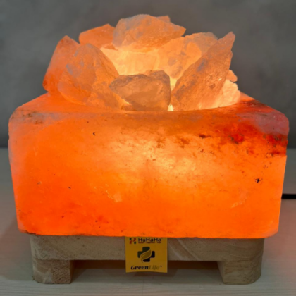Himalaya Rock Salt Lamp Sqr Fire Bowl Chunks