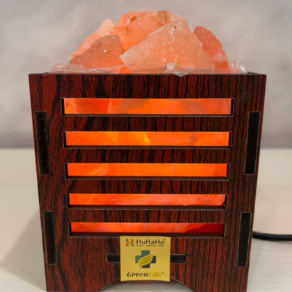 Himalaya Rock Salt Lamp Wooden