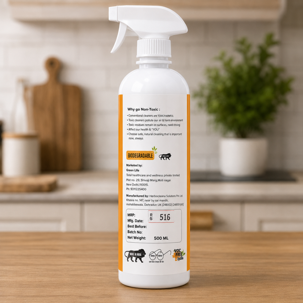 Kitchen Cleaner Spray for Stove & Chimney | Plant-Based Non-Toxic Degreaser | Removes Oil, Grease & Kitchen Stains - Image 3