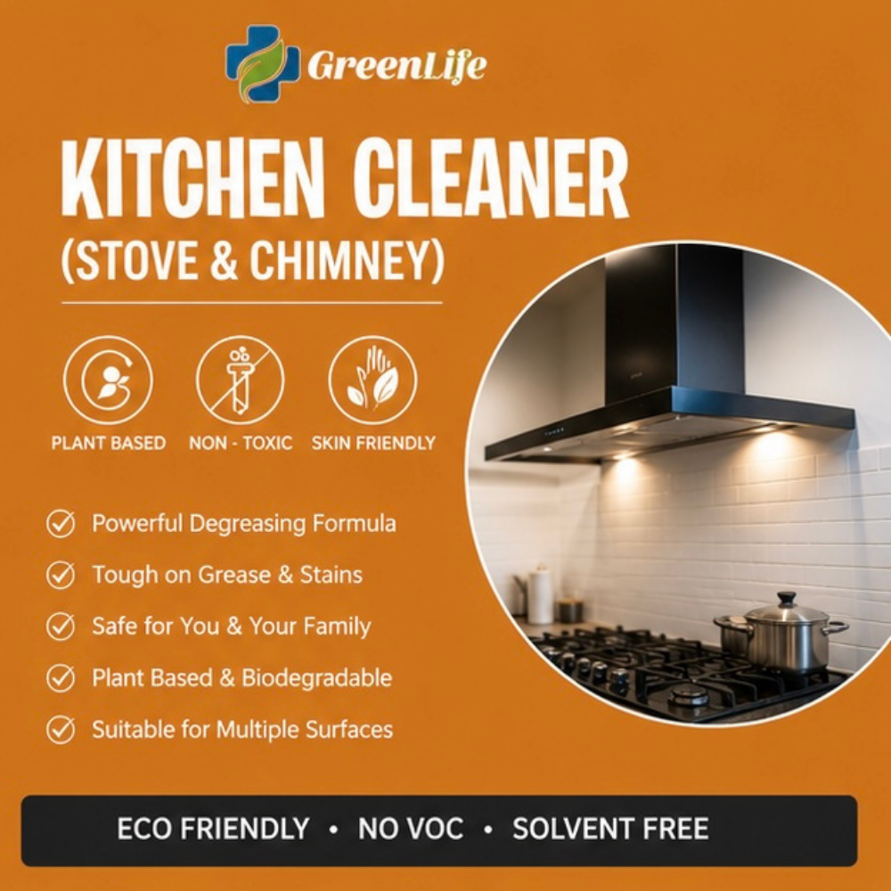 Kitchen Cleaner Spray for Stove & Chimney | Plant-Based Non-Toxic Degreaser | Removes Oil, Grease & Kitchen Stains - Image 4
