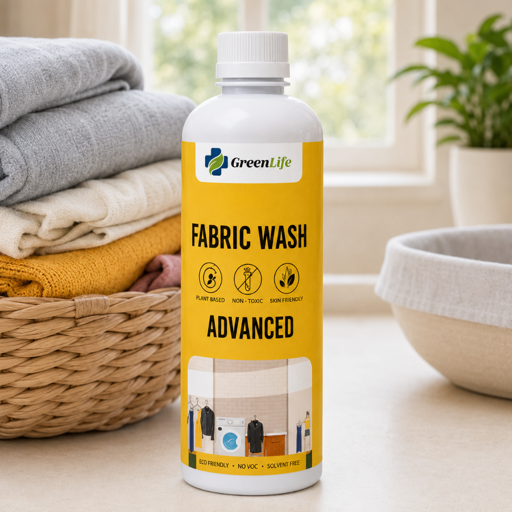 Advanced Fabric Wash Liquid | Plant-Based Non-Toxic Laundry Cleaner | Skin-Friendly Fabric Care for Everyday Clothes