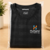 Men Black Singlet Vest | Regular Fit Sleeveless Cotton Blend Gym & Casual Wear Tank Top |  HuHaHo Printed