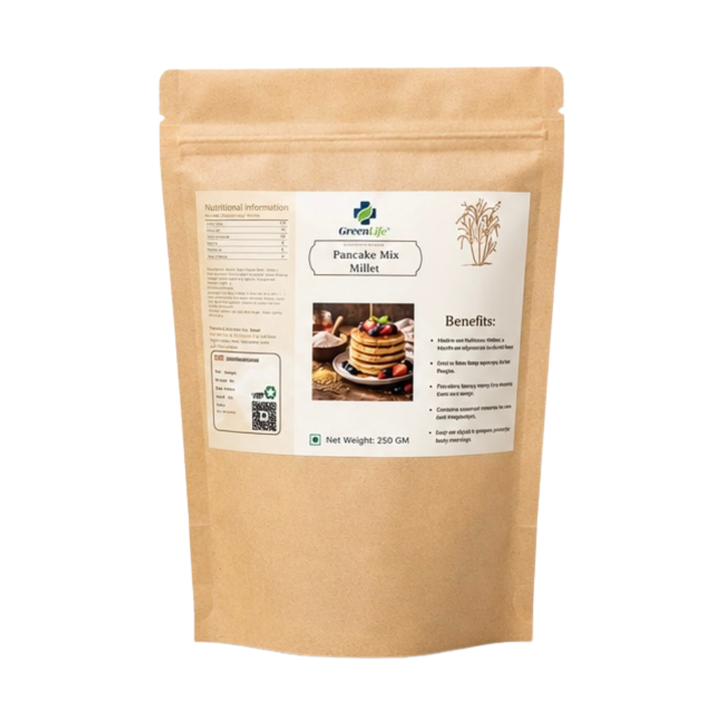 Millet Pancake Mix 250g | Instant Healthy Pancake Premix | Easy Breakfast Mix for Soft & Fluffy Pancakes - Image 2