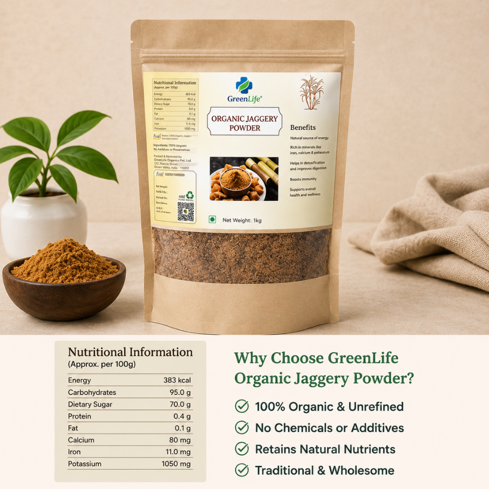 Jaggery Powder 1 Kg | Organic Pure Natural Sweetener | Chemical Free Desi Gur Powder - Image 4