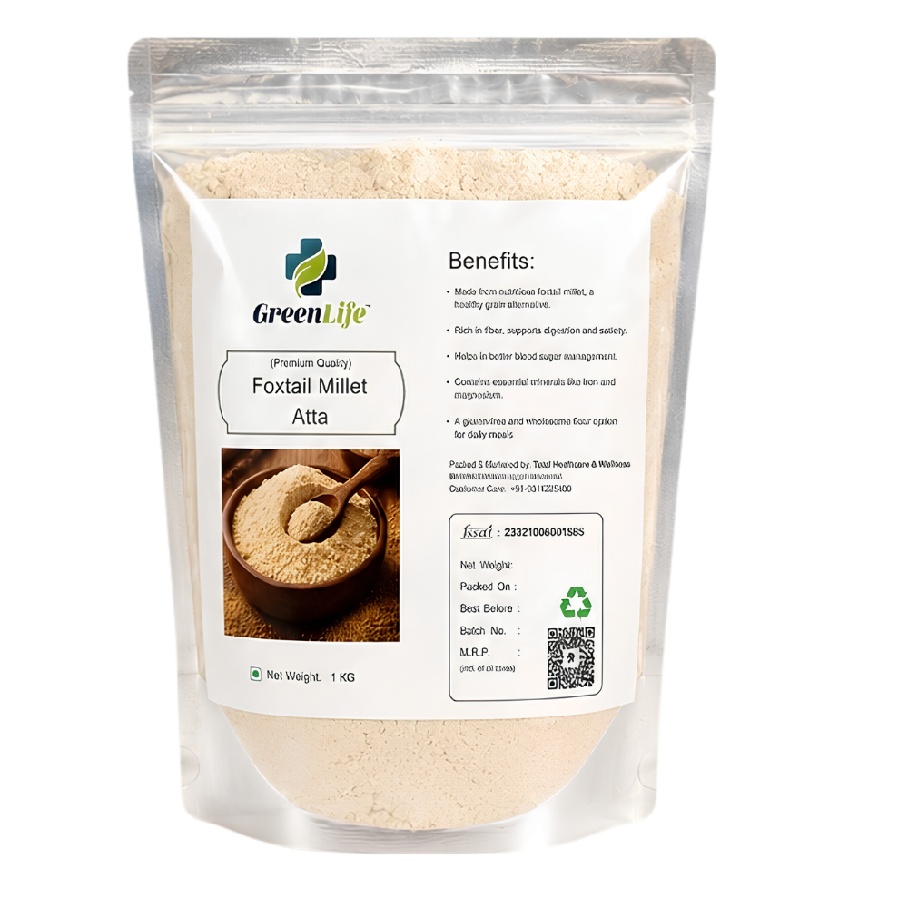 Foxtail Millet Atta 1kg | Premium Quality Millet Flour | Flour for Roti, Chapati & Healthy Recipes - Image 2